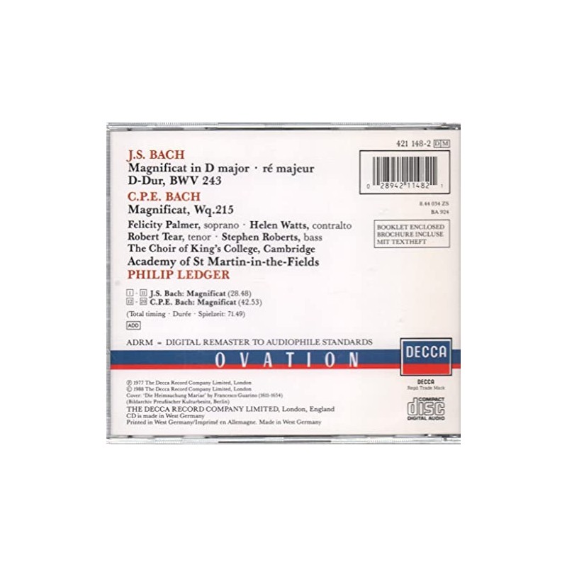 Magnificat Bwv 243/Magnificat