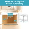 Vtopmart 2 Tier Bathroom Storage Organizer, 2 Pack Clear Under