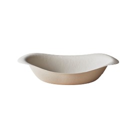 WASARA Oval Bowl, Professional Use, 25 Pieces, Paper Plates