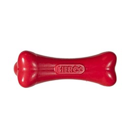 HERO Signature Series Soft Rubber Bone, Small, Red Dog Toy