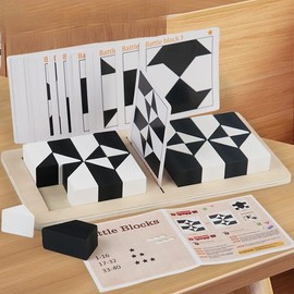 rytopt Wood Block Puzzle, Table Games Puzzles, Battle Blocks Game, 80 Challenge Cards, Teens, IQ Test Mind Puzzle Toys, Birthday Gifts for Boys Girls
