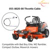 290-100 055-8020-00 Throttle Cable Compatible with Bad Boy ZT Elite