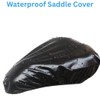 Three Icons Waterproof Bicycle Seat Cover, 3-Pack, Black, Elastic Rain