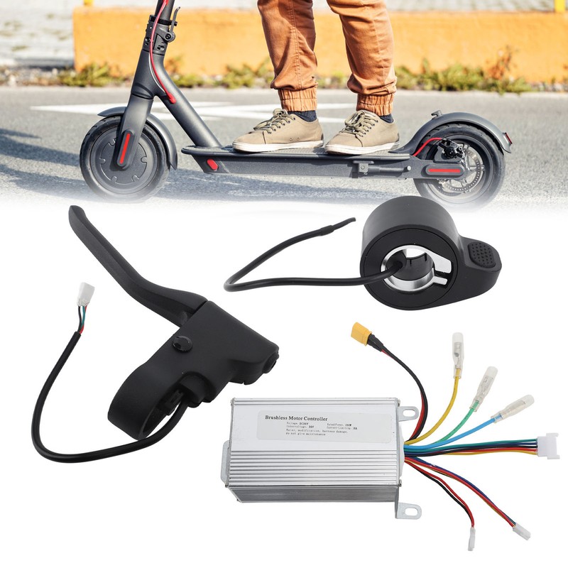 36V 350W Electric Scooter Controller Dashboard Display Thumb Throttle Brake