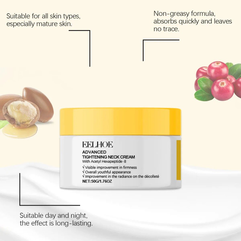 Crema Hidratante For El Cuello Con Seis Péptidos