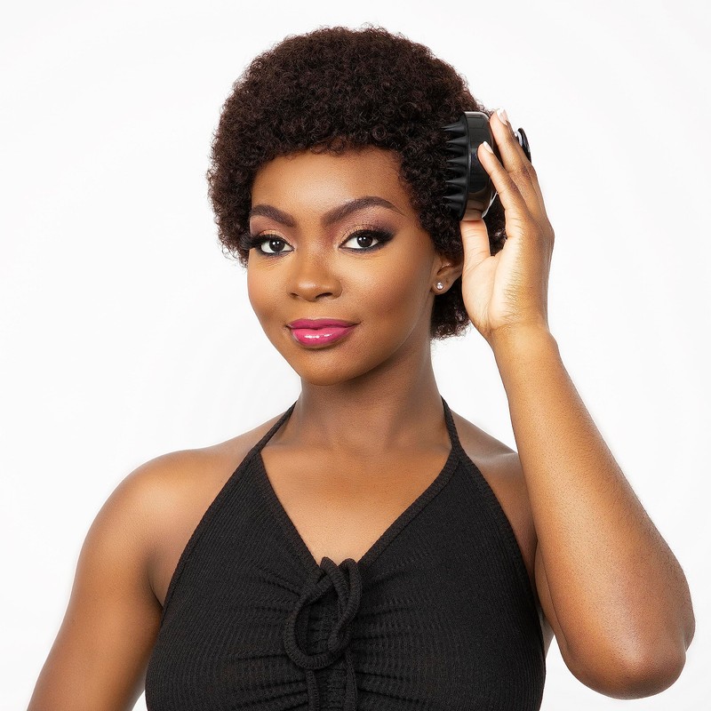 Esha Girl Soft Silicone Scalp & Head Massager Black