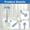 AUMEL 4Pcs Muffler Bolt Kit for Husqvarna 395 395XP EPA