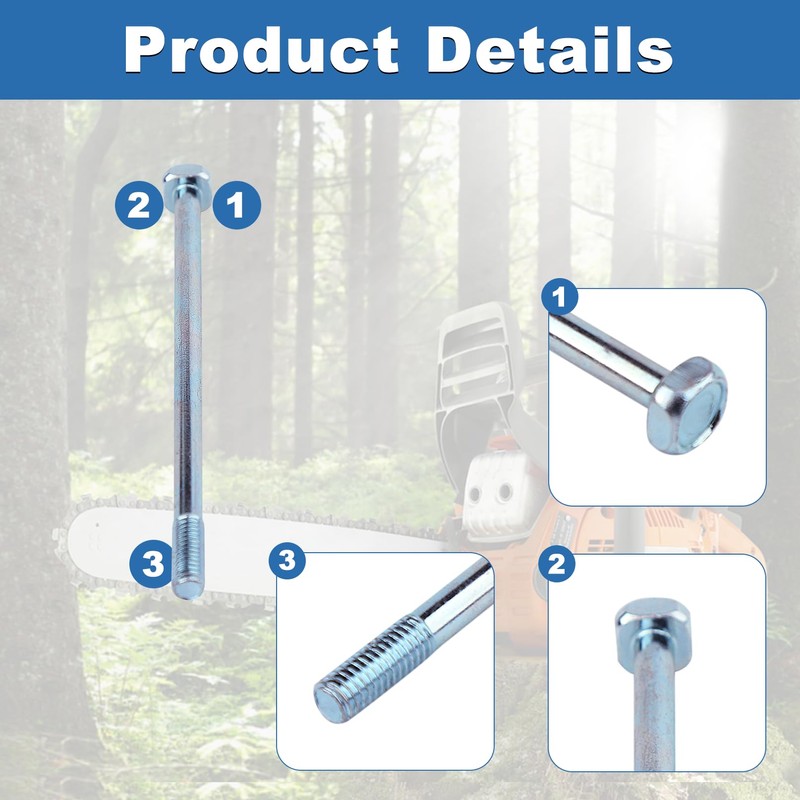 AUMEL 4Pcs Muffler Bolt Kit for Husqvarna 395 395XP EPA