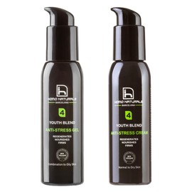 Homo Naturals 365 Anti-Aging-Set, Anti-Falten-Gel + Anti-Falten-Creme, Geschenkset für Männer, Gesichtspflege für Männer, Kosmetik, Geschenke für Männer, 100 % natürliche und Bio-Behandlung