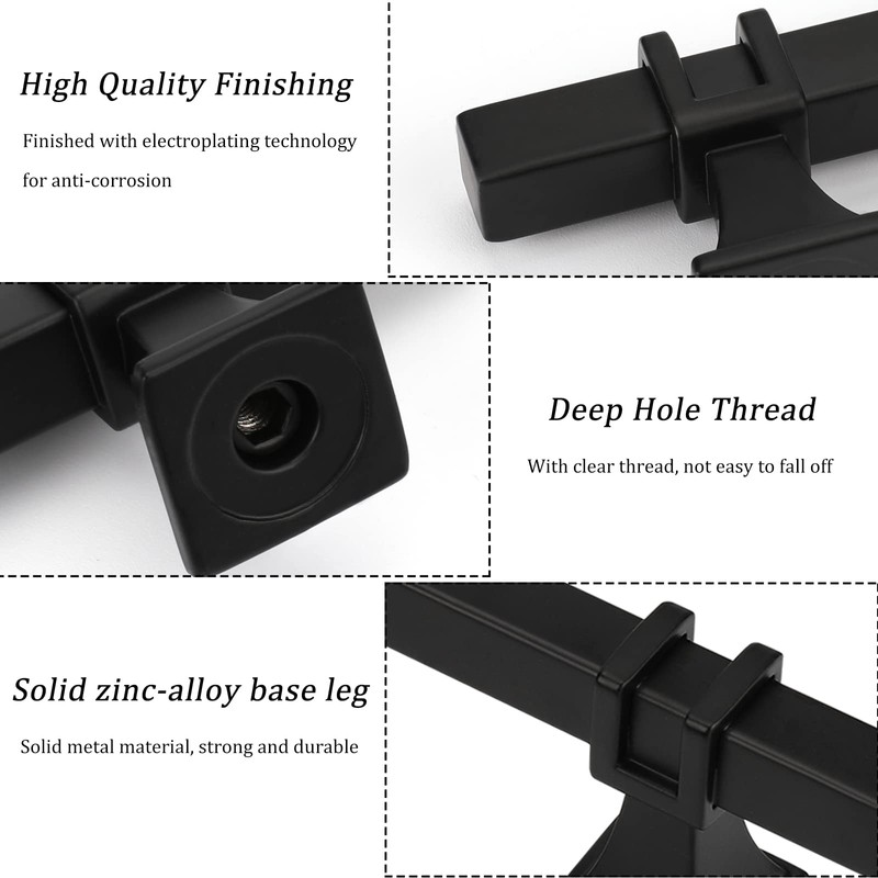 Lepatape 10 Pack 3 Inch Black Cabinet Handles Matte Black