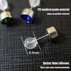 OwlkOrmy 102pcs Comfort Impenetrable Soft Safety Earring Backs TPE Medical