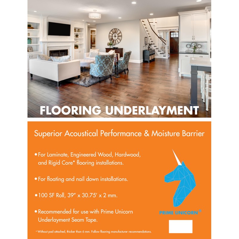 Prime Unicorn Flooring Underlayment 100 SF