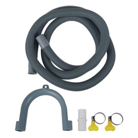 Washing Machine Drain Pipe 2m Soft Universal Washing Machine and Dishwasher Extension Pipe Universal Flexible Drain Hose Water Pipe (2m-20mm)