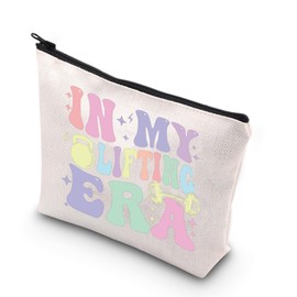 WCGXKO Gym Gift Gym Lover Gift in My Lifting Era Zipper Pouch Makeup Bag (Lifting ERA CA)