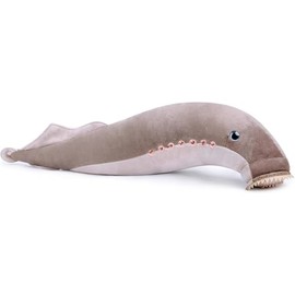 Tiny Heart Cambrian Lamprey Plush Toy, 20.4 inches, Soft Lamprey Plush Toy, Simulation Series Soft Cambrian Lamprey Plush Toy, Doll Cushion for Children and Nature Lovers, Brown