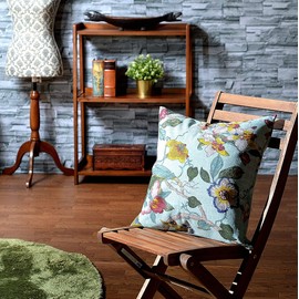 Kuai Cushion Cover 45cm 60cm 30x50cm Floral Oriental Antique Chinoiserie Asian Nordic Decor Polyester (45x45cm, Green)