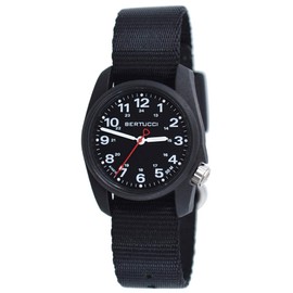 Bertucci A-1R Field Comfort 10500 Mens Black Nylon Band Black Quartz Dial Watch