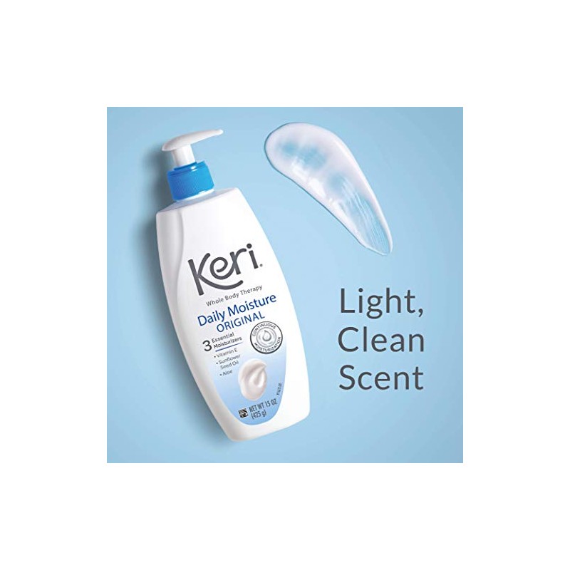 Loción corporal original Keri para piel seca, 20 onzas
