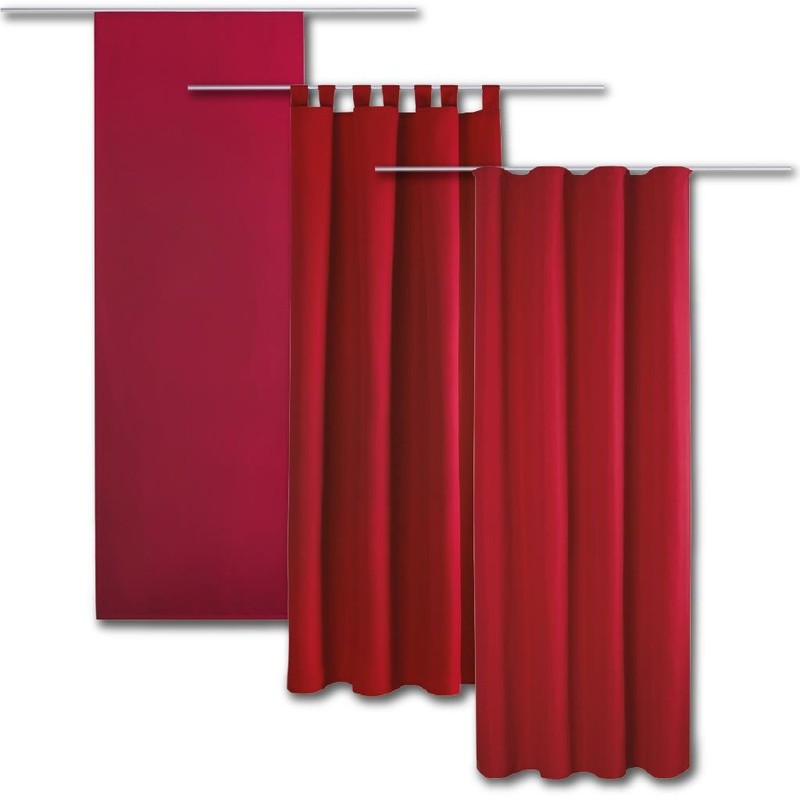 Ellen decorative curtains, universal straps, tab-top curtain