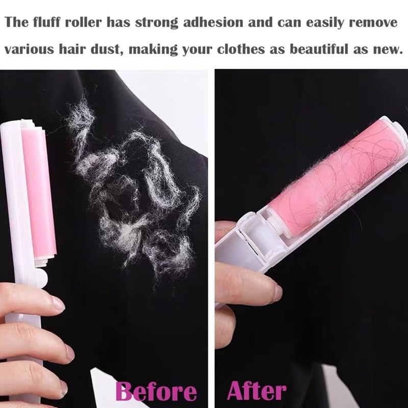 3 PCS Mini Lint Roller Washable Reusable Lint Roller Foldable
