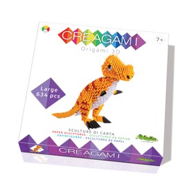 Creagami 3178735 Origami 3D Paper Sculpture T-Rex, Craft Set for Adults and Children from 7 Years, 634 Pieces