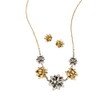 Howard's Gift Bow Collar 20" Necklace and Earring Set for