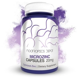 Cápsulas MicroZinc  20 mg  Suplemento de zinc optimizado  90 unidades                                                                                 