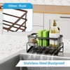 WangCai Stainless Steel Kitchen Sink Caddy, Self-Draining Sponge Holder with