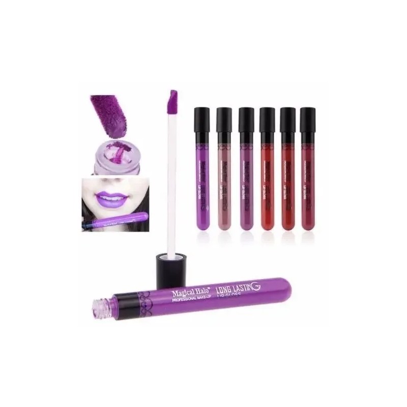Set 6 Piezas Lapiz Labial Liquido