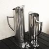 Stainless Steel Water Pitcher 47oz/1.4L Thickened Metal Pitcher with Ice
