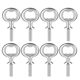 linlinfa 8 Pieces Bottle Opener Set Metal Bottle Opener DIY Bottle Opener Blank Bottle Opener