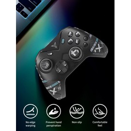YANMONGI Controller Grips Tape for FLYDIGI Vader 4PRO/Vader 3PRO,Anti-Skid Sweat-Absorbent Controllers Handle Grips - 2 Color