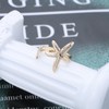 Inateannal Boho Starfish Rings Gold Starfish Open Rings Vintage Adjustable