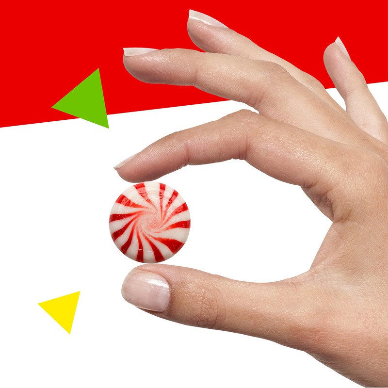 Peppermint Pinwheel Starlight Mints Hard Candy (1 Pound Bag -