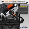 AUTMATCH Winch Hook 3/8" - Clevis Slip Hook with Safety
