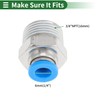 TUCKBOLD Push to Connect Air Fittings 1/4" Male Thread Air