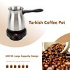 Gugxiom 600ml Electric Turkish Coffee Pot, Stainless Steel Turkish Coffee