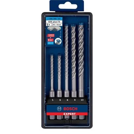 Bosch Expert 2608900197 Drill Bit Set for SDS Plus 7X 5 6 6 8 10 mm 5-Piece Hammer Drill Bit Set