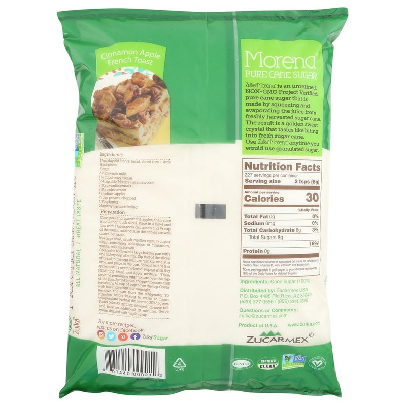 Zulka - Morena Pure Cane Sugar (2 pack)