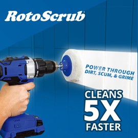 RotoScrub 6 Pack Multi-Purpose Scrub Pad Replacement Kit for use with RotoScrub Drill Accessories