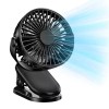3 Speeds USB Rechargeable Mini Cooling Fan Clip On Desk