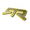 FMS Gear (1) YELLOW RTR Emblem Fits FORD MUSTANG Rear