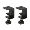 PATIKIL C Clamps, 2 Pcs Heavy Duty Metal Black Desk