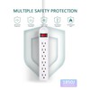 Extension Cord 6 ft - Long Power Strip Surge Protector,