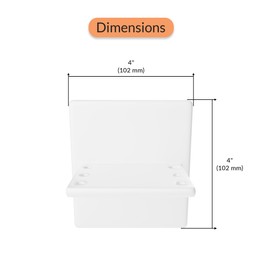 PROPLUS CERAMIC TOOTHBRUSH HOLDER, GROUT-IN