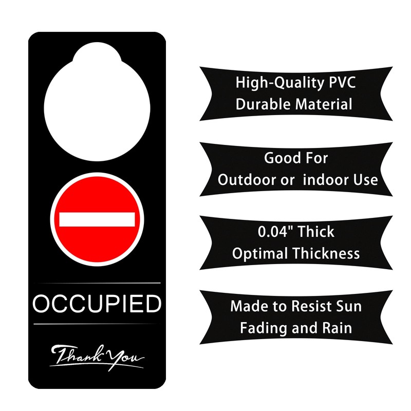Vacant Occupied Sign,2Pack for Home Office Restroom Conference Hotles Hospital,Door