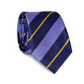 CROATTA Men's Striped Ties, Navy Blue & Pueple Ties for Men, Classic Business Casual Neckties (38)