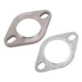 2 Inch 2 Bolts Exhaust Flange Gasket, Exhaust Flange Connection Kit Stainless Steel for Exhaust Downpipe Catback Headers