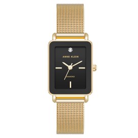 Anne Klein Women's Genuine Diamond Dial Mesh Bracelet Watch