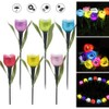 6 Pcs Outdoor Solar LED Light Garden Solar Tulip Flower